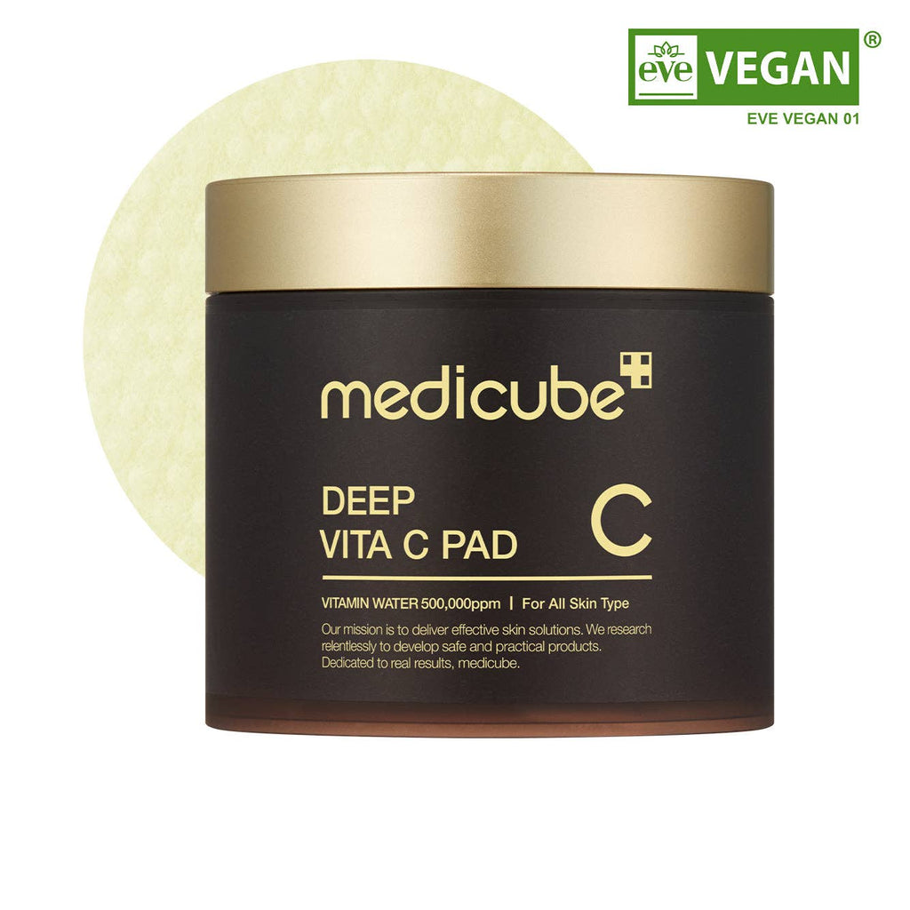 Medicube Deep Vita C Pads jar, 70 brightening toner pads