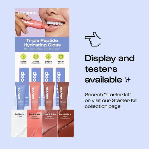 Alleyoop Lip Goals Glossy Lip Balm in Rose & Shine, view 2