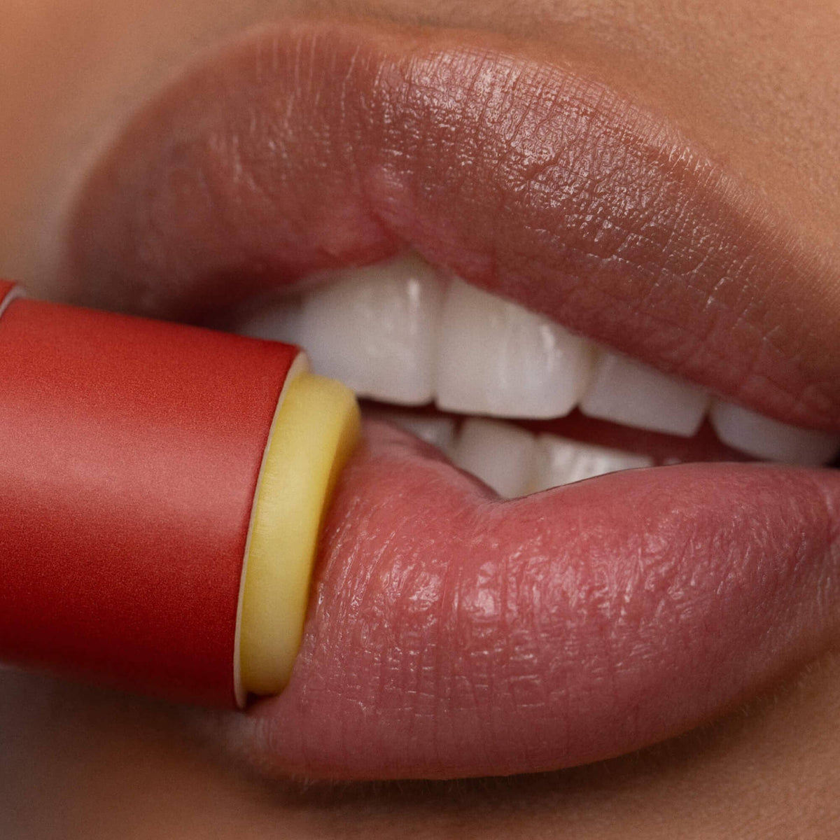 Poppy & Pout natural lip balm in Blood Orange Mint, eco-friendly tube, view 4