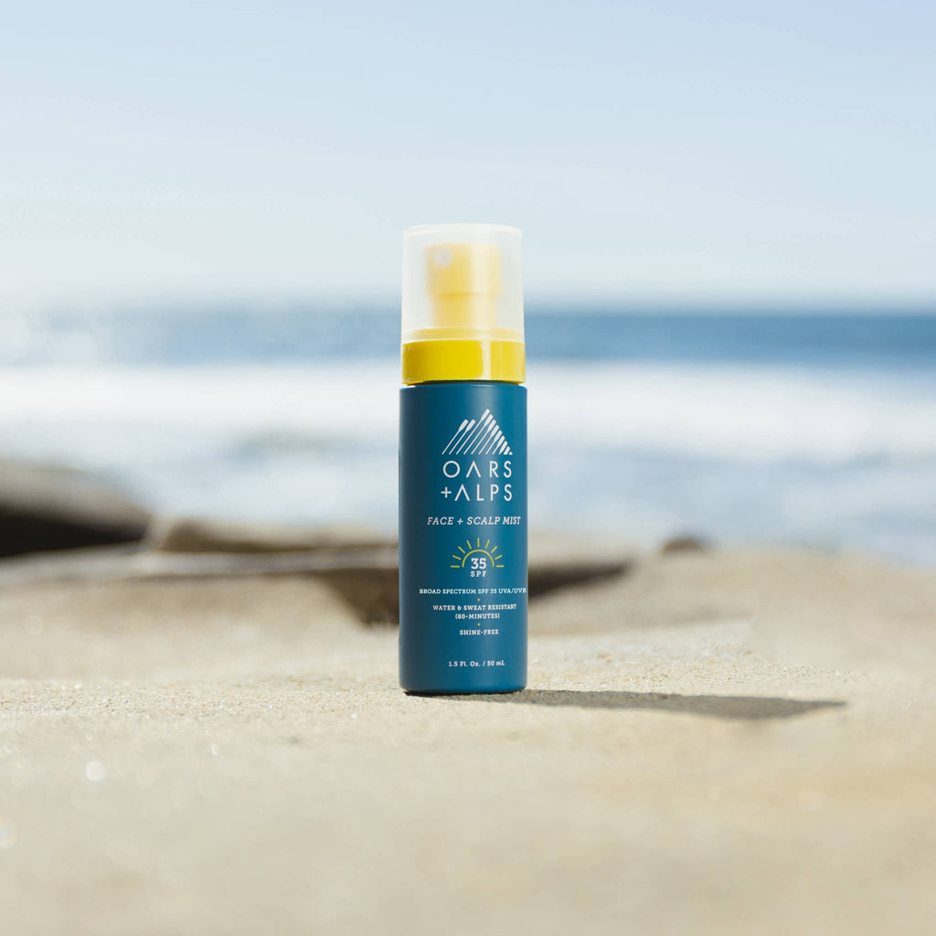 Oars + Alps Face + Scalp Mist SPF 35 spray sunscreen, 1.5 fl oz, view 2