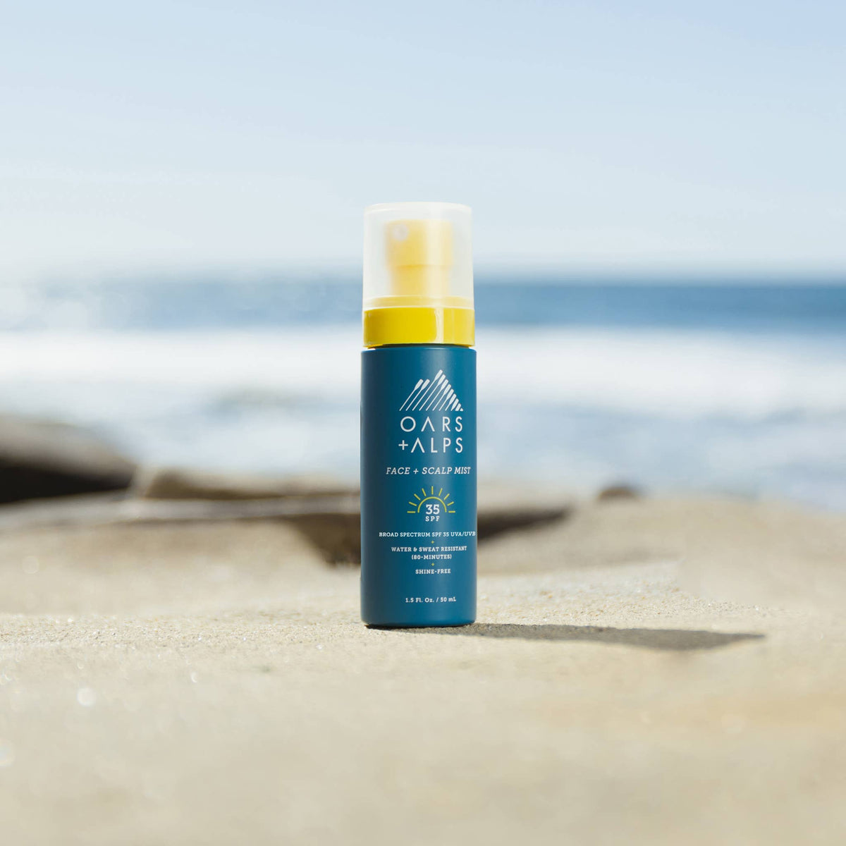 Oars + Alps Face + Scalp Mist SPF 35 spray sunscreen, 1.5 fl oz, view 2